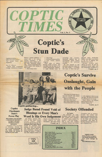 Coptic Times No. 5 p. 01