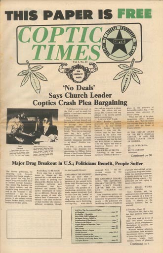 Coptic Times No. 13 p. 01