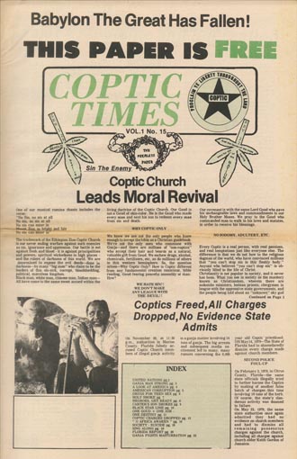 Coptic Times No. 15 p. 01