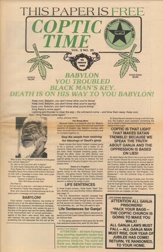 Coptic Times No. 29 p. 01